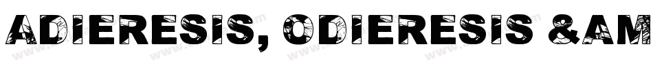 Adieresis, Odieresis & Aring字体转换